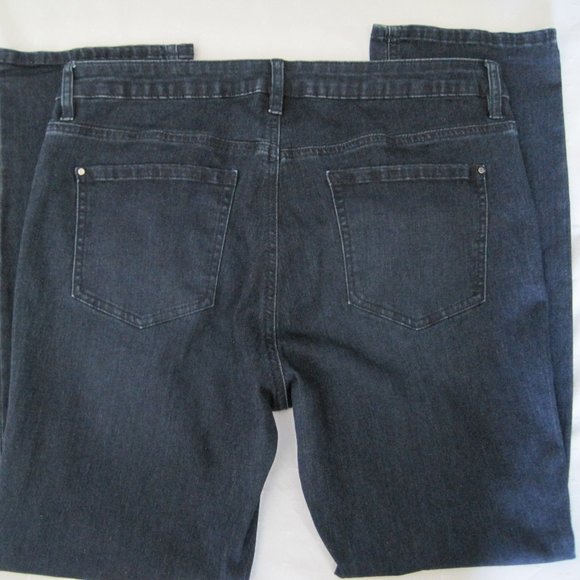 Santana Women’s Dark Denim Wash, Straight Leg Jeans - Size 14 - Picture 4 of 6